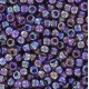 Toho seed beads 8/0 round Transparent-Rainbow Med Amethyst - TR-08-166B